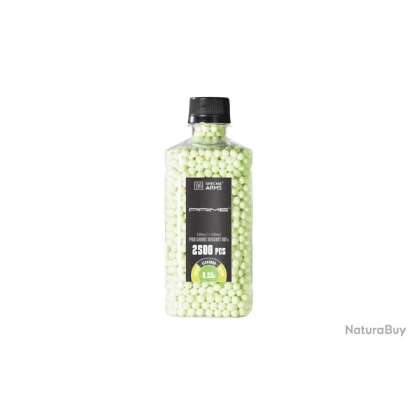 BILLES 0.25G PRIME TRACANTE VERTE EN BOUTEILLE DE 2500