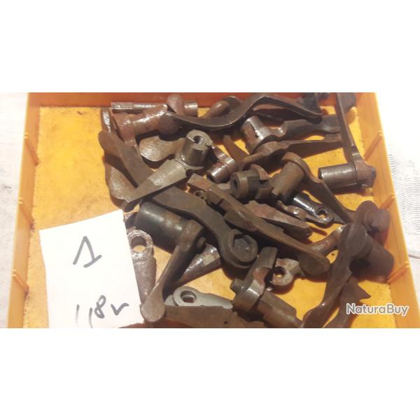 lot 1 - douzaine de leviers cles de verouillage de bascule pour fusils de collection