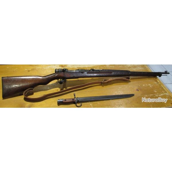 fusil arisaka modele 38 cal 6,5x50 jap avec ba�onnette