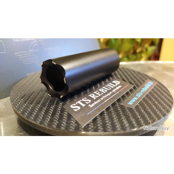 Embout gomm-cogne M8x0,75 Cal .68 PAK Shock D�fense Black pointes alu