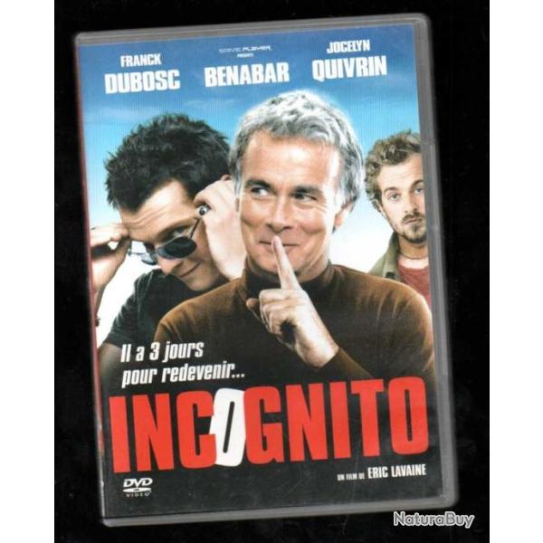 incognito , dubosc , benabar, quivrin  dvd com�die