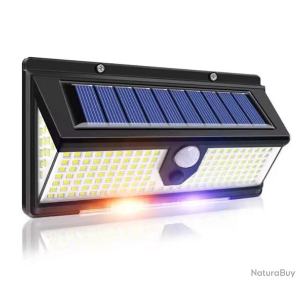 Lampe solaire ext�rieur  190 led avec d�tecteur de mouvements 4 mode �tanche ip65 + cadeaux a