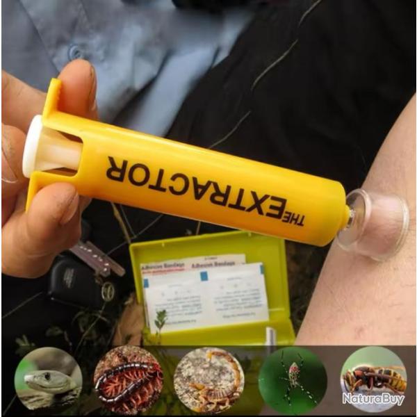 Extracteur de Venin ! Aspire venin KIT PREMIER SECOURS SURVIE. B