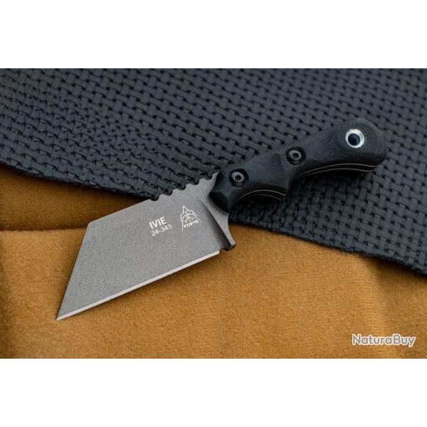 Couteau TOPS Ivie Lame Acier Carbone 1095 Manche Micarta Etui Kydex Made USA TPIV01