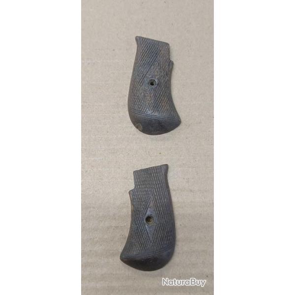 plaquettes poign�e pour revolver type bulldog velodog lefaucheux... (X25)