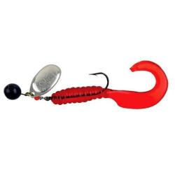 Cuiller Mepps Aglia Spinflex Noir Argent Rouge 14g