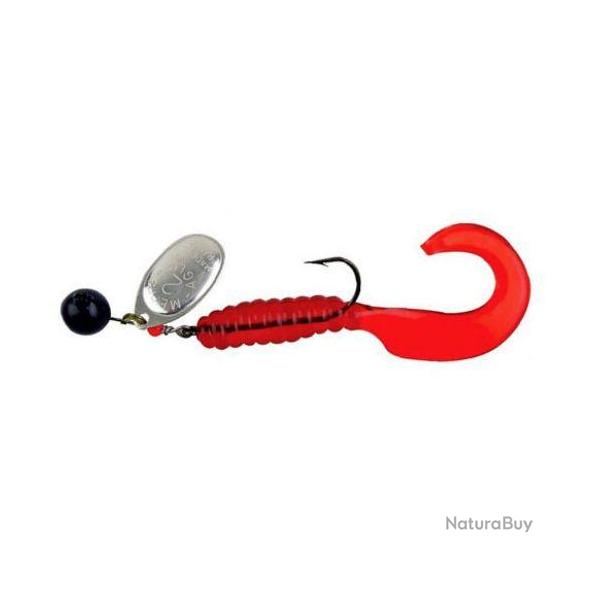 Cuiller Mepps Aglia Spinflex Noir Argent Rouge 14g