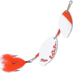 Cuiller Tournante Mepps Tandem Brochet Rouge Blanc Argent n&deg;3 27g