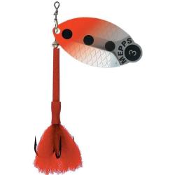 Cuiller Mepps Lusox Argent Rouge Fluo 3 20,5g