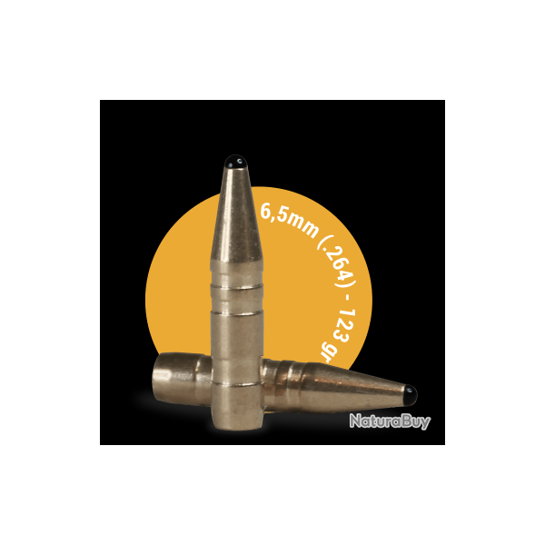 Ogives sans plombs cal. 6,5 (264) 123 grains FOX BULLETS HUNTER