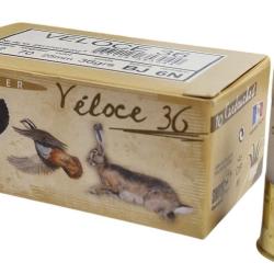 BOITE DE 10 CARTOUCHES JOCKER VELOCE 36G BOURRE JUPE CAL.12 70 PLOMB NICKEL&Eacute;