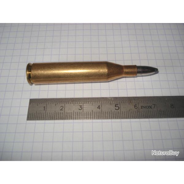 une cartouche de 5,6X61 SE Vom Hofe ogive demi blind�e pour collection