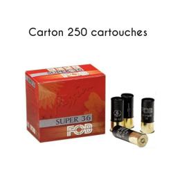 250 Cartouches Fob Calibre 12 Super 36 PL n&deg;6 6