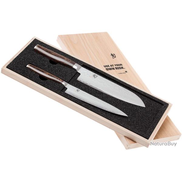Kai Shun Premier Tim Mlzer TDMS-230 - Coffret en bois avec couteaux TDM-1701 & TDM-1702