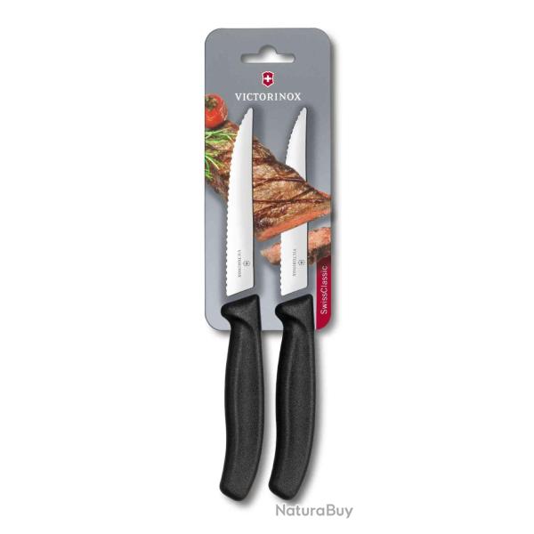 Victorinox 6.7933.12B Couteau � steak noir 2 pcs