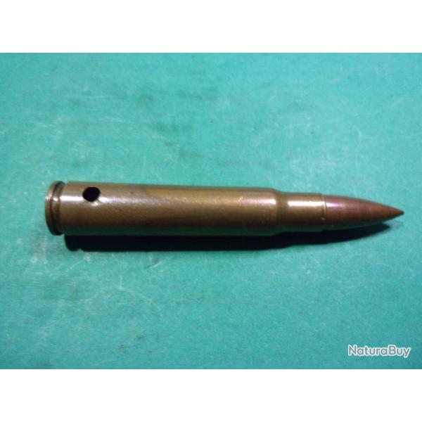 Munition 7,92x57 Grec de 1938 tui laiton, balle blinde cuivre, neutralise