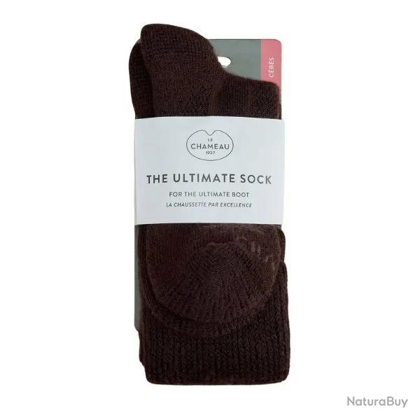 Chaussettes C�r�s Le Chameau Marron Fonc� - L