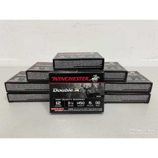 Wahoo !! CARTOUCHE WINCHESTER 12/89 DOUBLE-X MAG BUCKSHOT 15GRAINS PAR 50