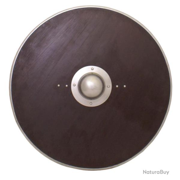 Grand Bouclier rond en bois