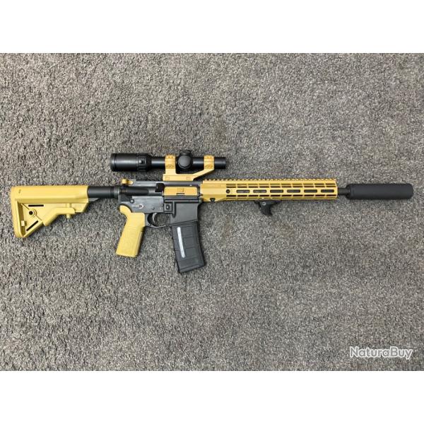 "EXCLU Pisteurs Fran�ais" Pack AR15 NuovaJager Calibre 223 Rem  + Lunette HAWKE 1-8x24 + Silencieux
