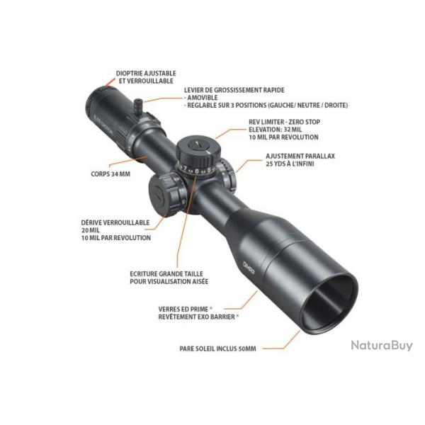Lunette de tir Bushnell Elite Tactical DMR3 3.5-21x50