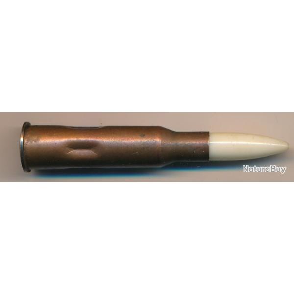 Une 7,62x54R MOSIN  de Manipulation fabrication POLOGNE BALLE PLASTIQUE BLANC �tui acier