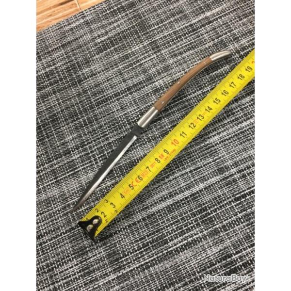 Couteau effil� lame finition brute de forge