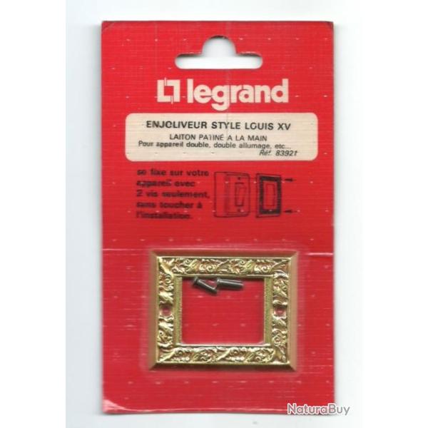 VINTAGE LEGRAND ENJOLIVEUR CACHE D'INTERRUPTEUR Style LOUIS XV LAITON r�f 83921