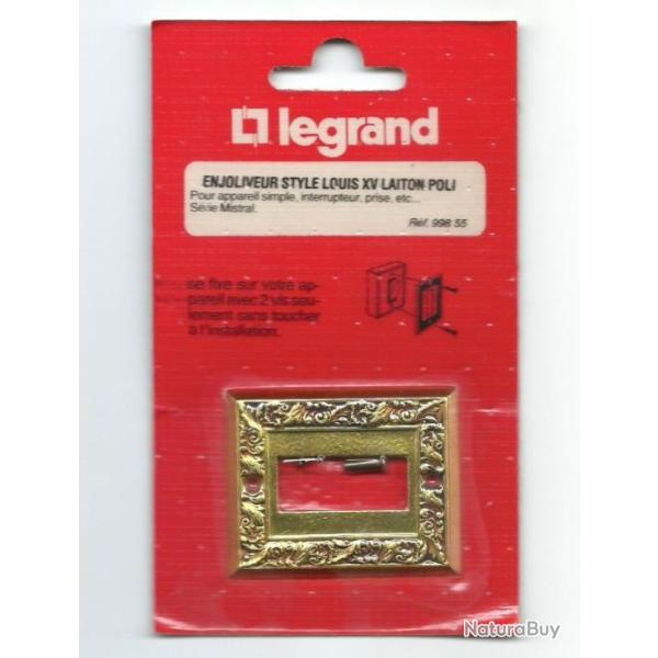 VINTAGE LEGRAND ENJOLIVEUR CACHE D'INTERRUPTEUR Style LOUIS XV LAITON r�f 99855