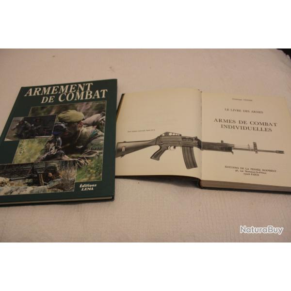 Lot 2 livres armement de combat
