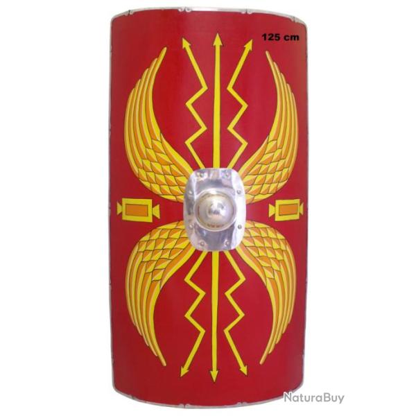 Scutum  authentique bouclier Legionnaire Romain en bois de 125 cm