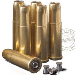 CROSMAN - Lot de 6 douilles pour revolver &agrave; plombs 4.5mm CO2 Diabolos