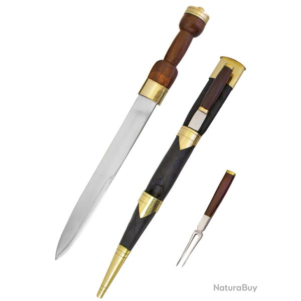 Dirk �cossais avec fourchette et couteau