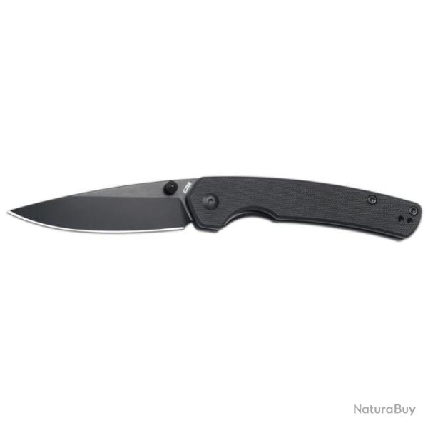 Couteau CJRB Kain Black Lame Acier AR-RPM9 Manche G10 Linerlock IKBS J1956BBK