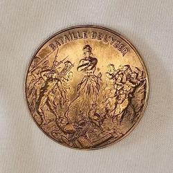 M&eacute;daille en bronze Bataille d'YSER 1916 WW1
