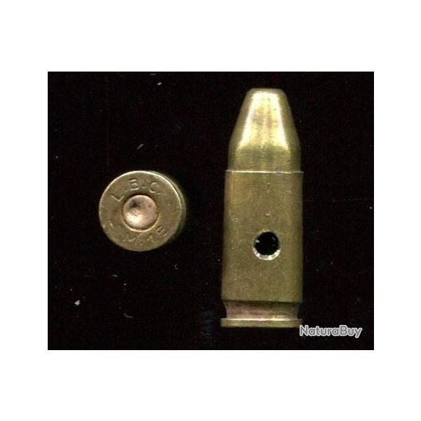 9 mm Glisenti Italie - marquage : L.B.C. M.16 - balle nickel tronconique