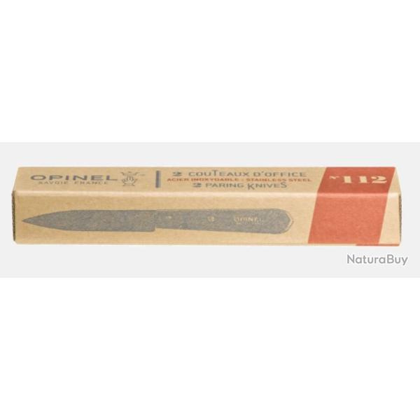 LOT DE 2 "OPINEL" OFFICE N�112 - INOX MANCHE BOIS (010107)