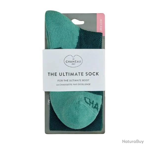 Chaussettes Iris Low Le Chameau Vert Fonc� - S