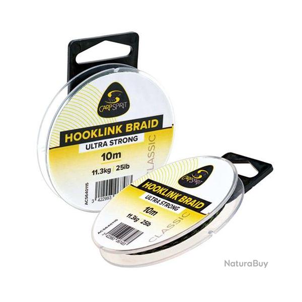 Tresse Carp Spirit Hooklink Braid 10M 25Lbs