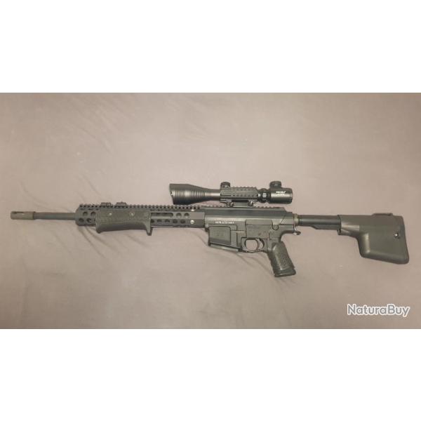 TROY P.A.R 308WIN avec lunette + 140 munitions