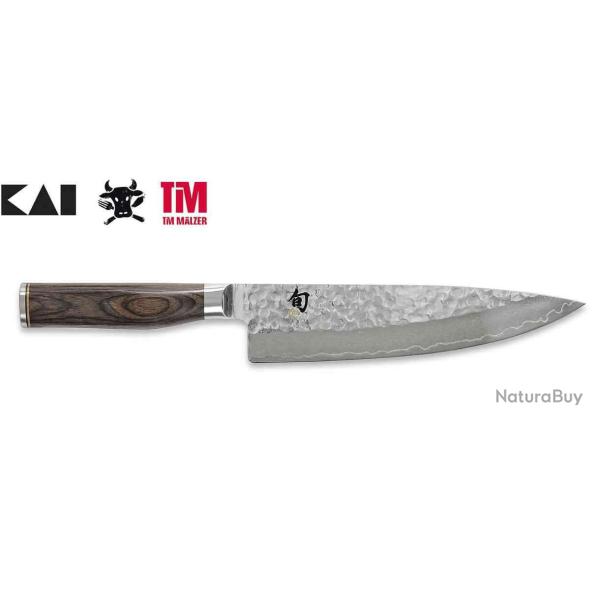 Kai TDM-1706 Shun Premier Tim Mlzer  Couteau de chef Lame 8" (20 cm), Poigne 12,5 cm
