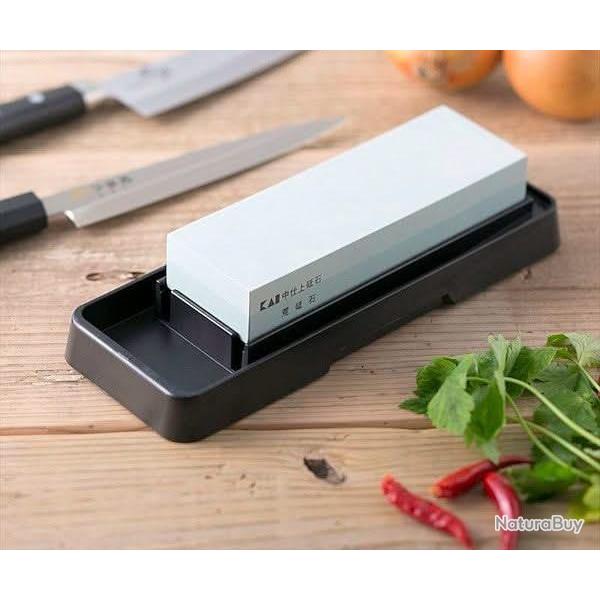 Kai AP-0305 Pierre � aiguiser avec socle 400/1000