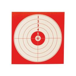Cible Januel Rouge les 100 Sous Blister 10x10 cm - 14x14 cm