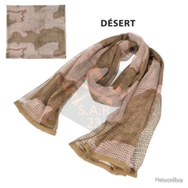 FOULARD CAMOUFLAGE POUR LA CHASSE XXL 190x90cm - D�SERT - LIVRAISON GRATUITE