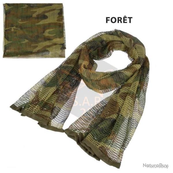 FOULARD CAMOUFLAGE POUR LA P�CHE XXL 190x90cm - FOR�T - LIVRAISON GRATUITE