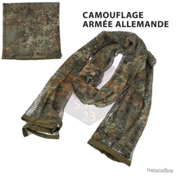 FOULARD CAMOUFLAGE POUR LA RANDONN�E XXL 190x90cm - ARM�E ALLEMANDE - LIVRAISON GRATUITE