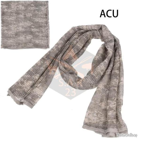 FOULARD CAMOUFLAGE POUR LA RANDONN�E XXL 190x90cm - ACU - LIVRAISON GRATUITE