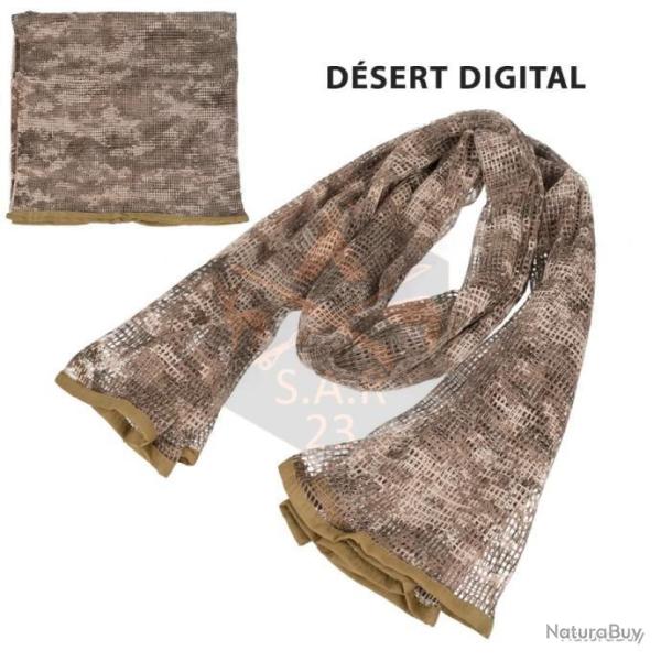FOULARD CAMOUFLAGE POUR LA RANDONN�E XXL 190x90cm - D�SERT DIGITAL - LIVRAISON GRATUITE