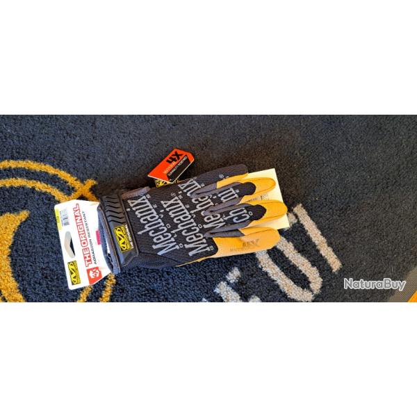 Gants Mechanix Wear Origi al Material 4X Noir et Beige - Taille S � XL