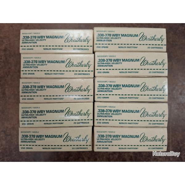 Balles cal .338-378 Weatherby